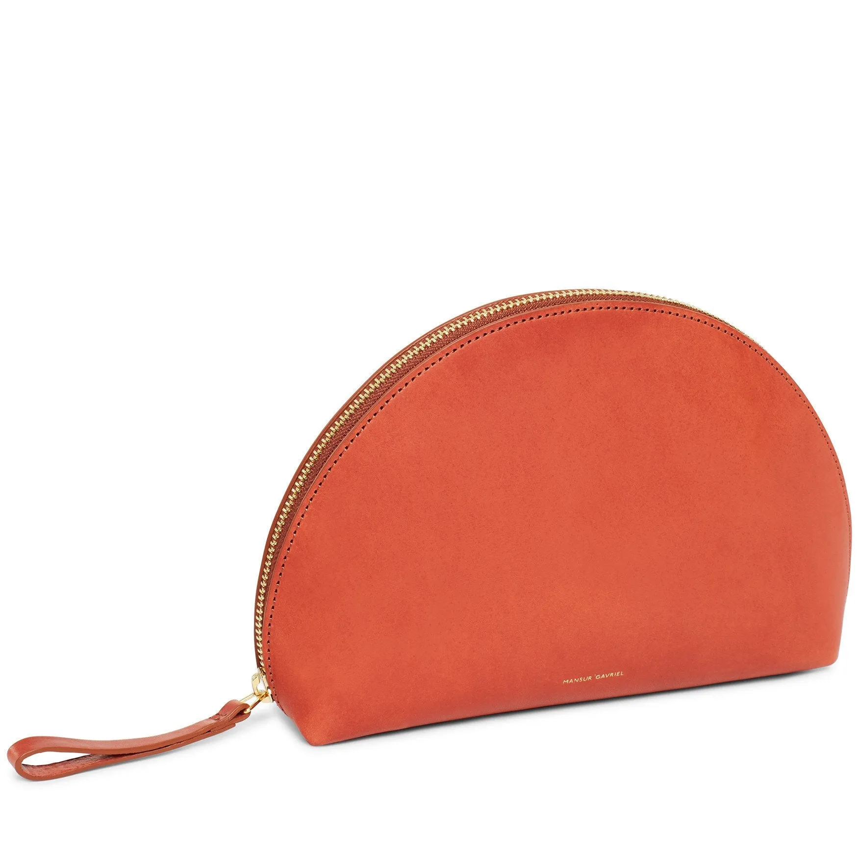 Moon Clutch Mini Wristlet Vegetable Tanned, Brandy