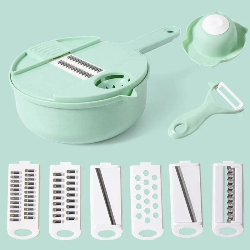 Multifunctional Salad Utensils Vegetable Chopper Manual Shredder