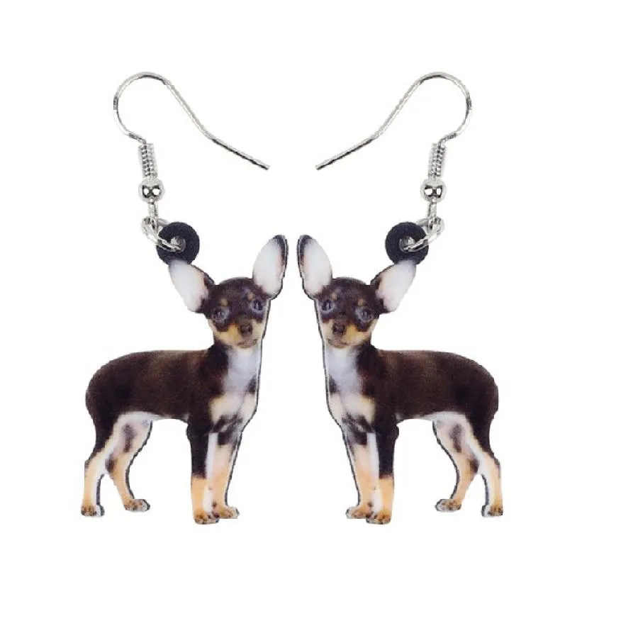 Ne Stylish Dog Shape Big Dangle Drop Long Earring