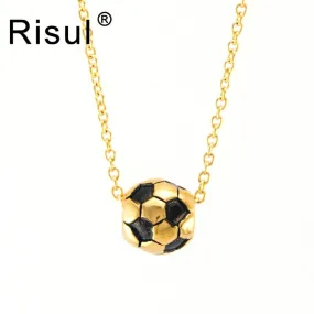 New stylish football Sporty Stainless Steel Soccer Pendant necklace