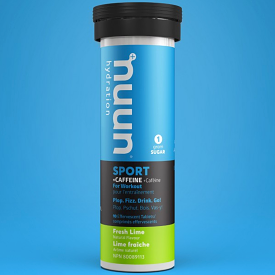 Nuun Sport With Caffeine, Fresh Lime, Tube