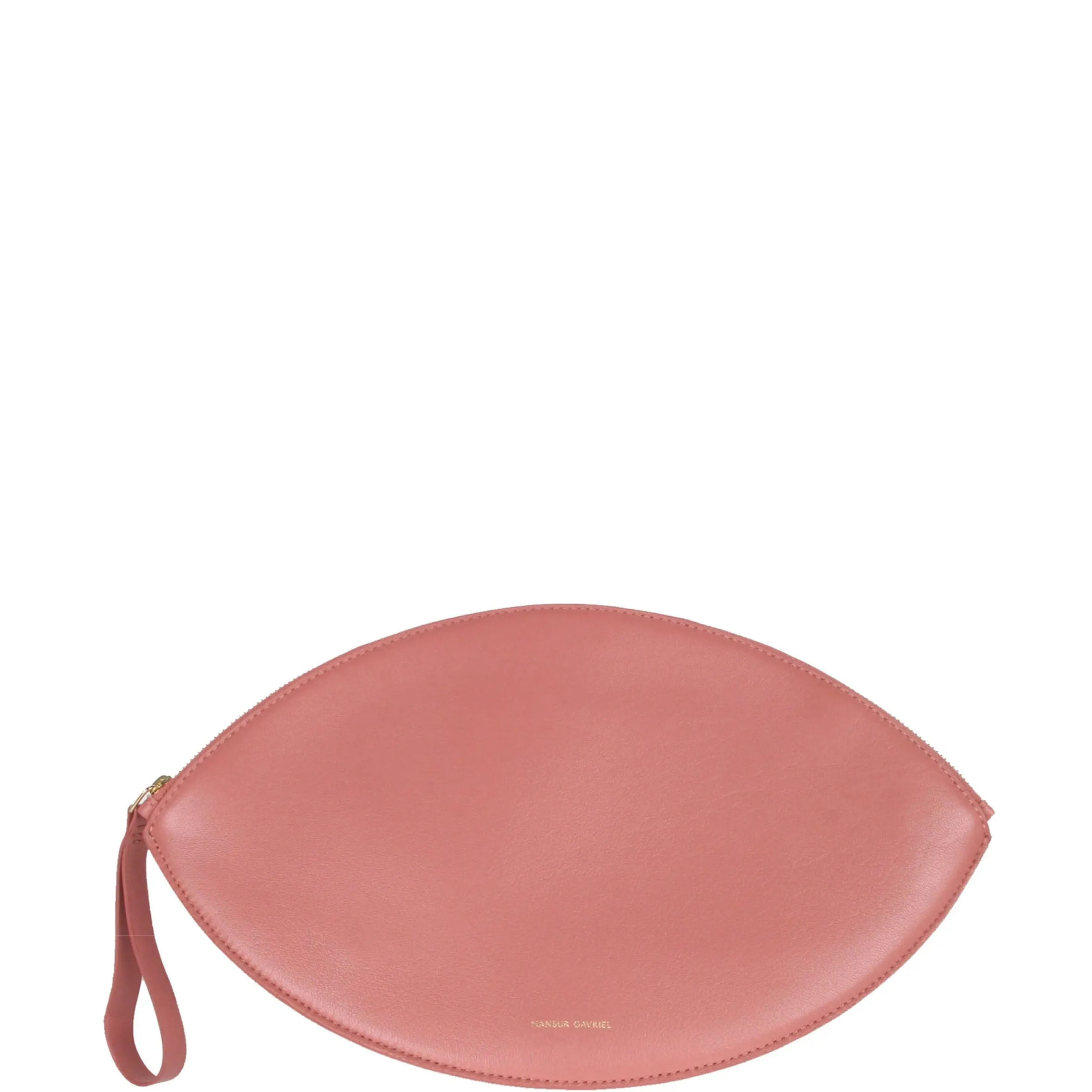 Oval Clutch Lamb, Blush