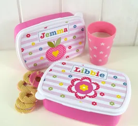 Personalised Girl's Lunch Box