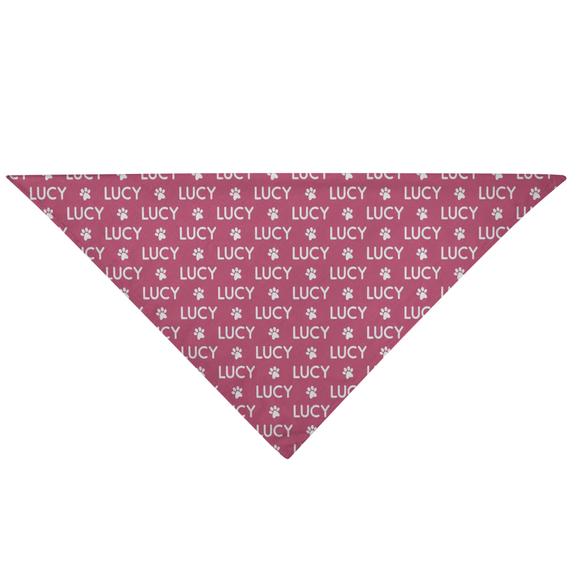 Personalized Dog Bandana Pattern Name Paw Prints