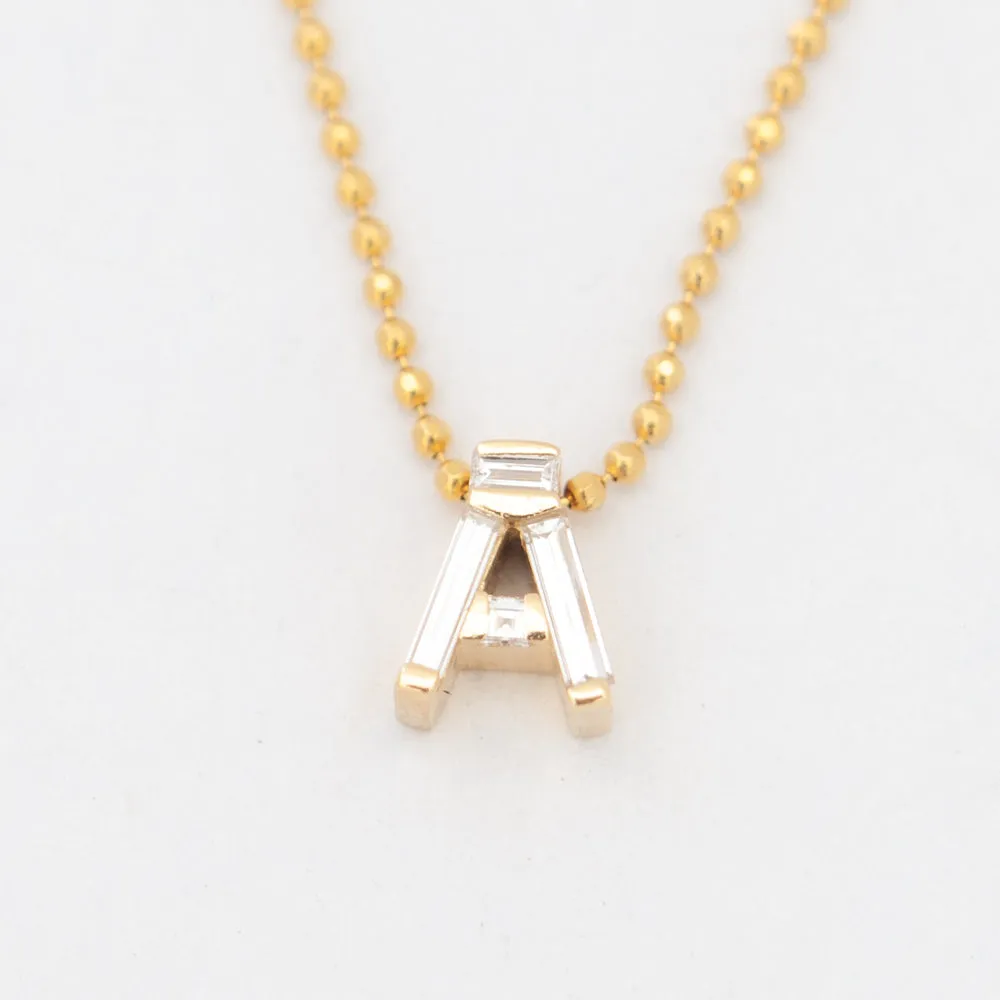 Personalized Initial Diamond Necklace