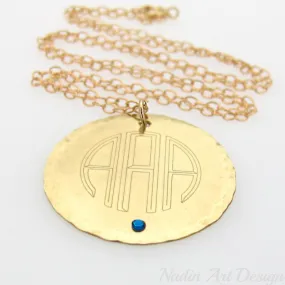 Personalized Monogram Necklace - Bridesmaids Gift