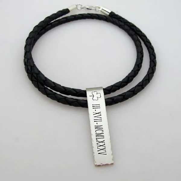 Personalized Roman Numerals Necklace