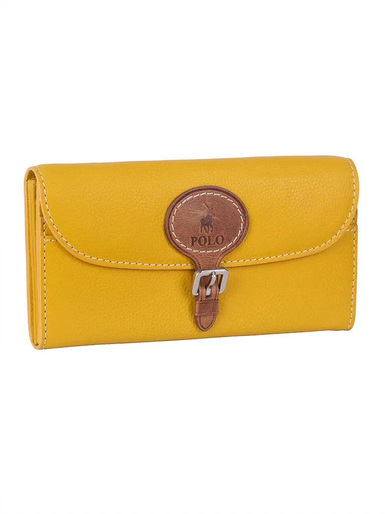 Polo Benton Clutch Purse  Mustard