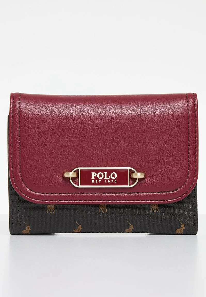 Polo Portland Smalls Compact Trifold Purse  Red