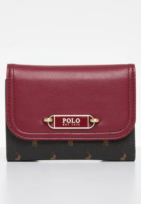 Polo Portland Smalls Compact Trifold Purse  Red