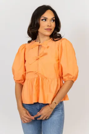 Poplin Knot Top