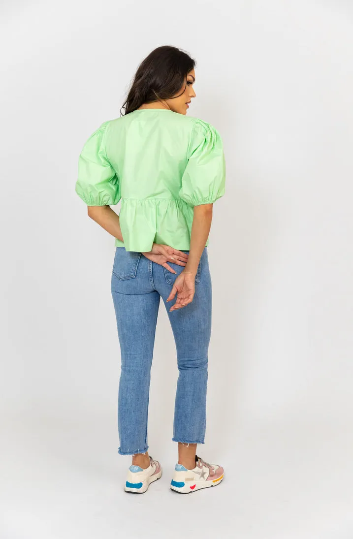 Poplin Knot Top