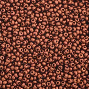 Preciosa Czech Glass, 11/0 Round Seed Bead, Metallic Copper (1 Tube)