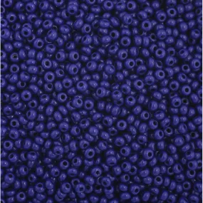 Preciosa Czech Glass, 11/0 Round Seed Bead, Opaque Dark Royal Blue (1 Tube)