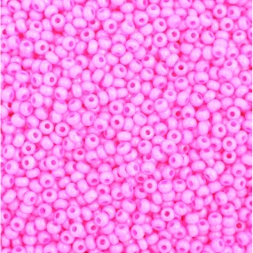 Preciosa Czech Glass, 11/0 Round Seed Bead, Opaque Rose Dyed (1 Tube)