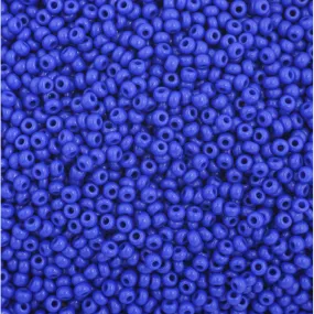 Preciosa Czech Glass, 11/0 Round Seed Bead, Opaque Royal Blue (1 Tube)