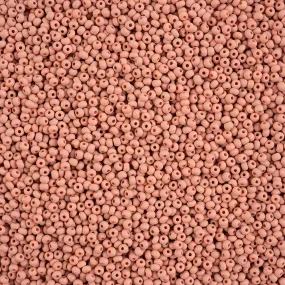 Preciosa Czech Glass, 11/0 Round Seed Bead, PermaLux Dyed Chalk Light Brown - Matte (1 Tube)