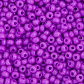 Preciosa Czech Glass, 6/0 Round Pony Seed Bead, Opaque Dyed Lilac (1 Tube)