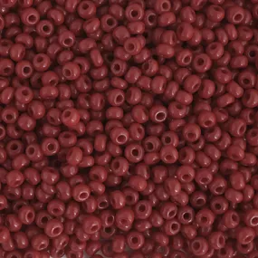 Preciosa Czech Glass, 6/0 Round Pony Seed Bead, Opaque Wine (1 Tube)