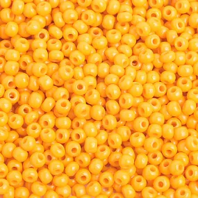 Preciosa Czech Glass, 8/0 Seed Bead, Opaque Light Orange (1 Tube)