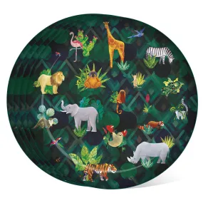 Recycled RPET Set of 4 Picnic Plates - Animal Kingdom RPLAT03