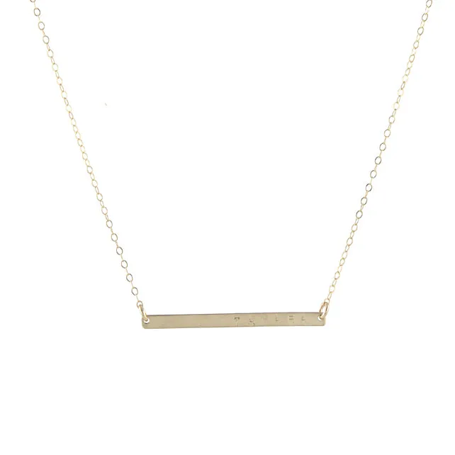 Skinny Bar Necklace - GF