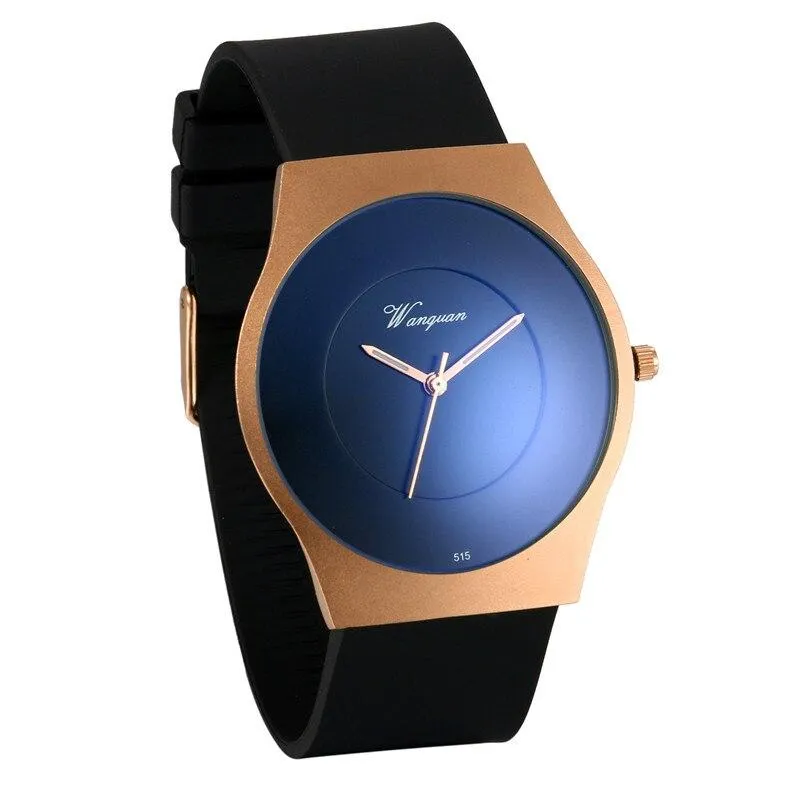 Stylish New Men's Simple Silicone Quartz Watch