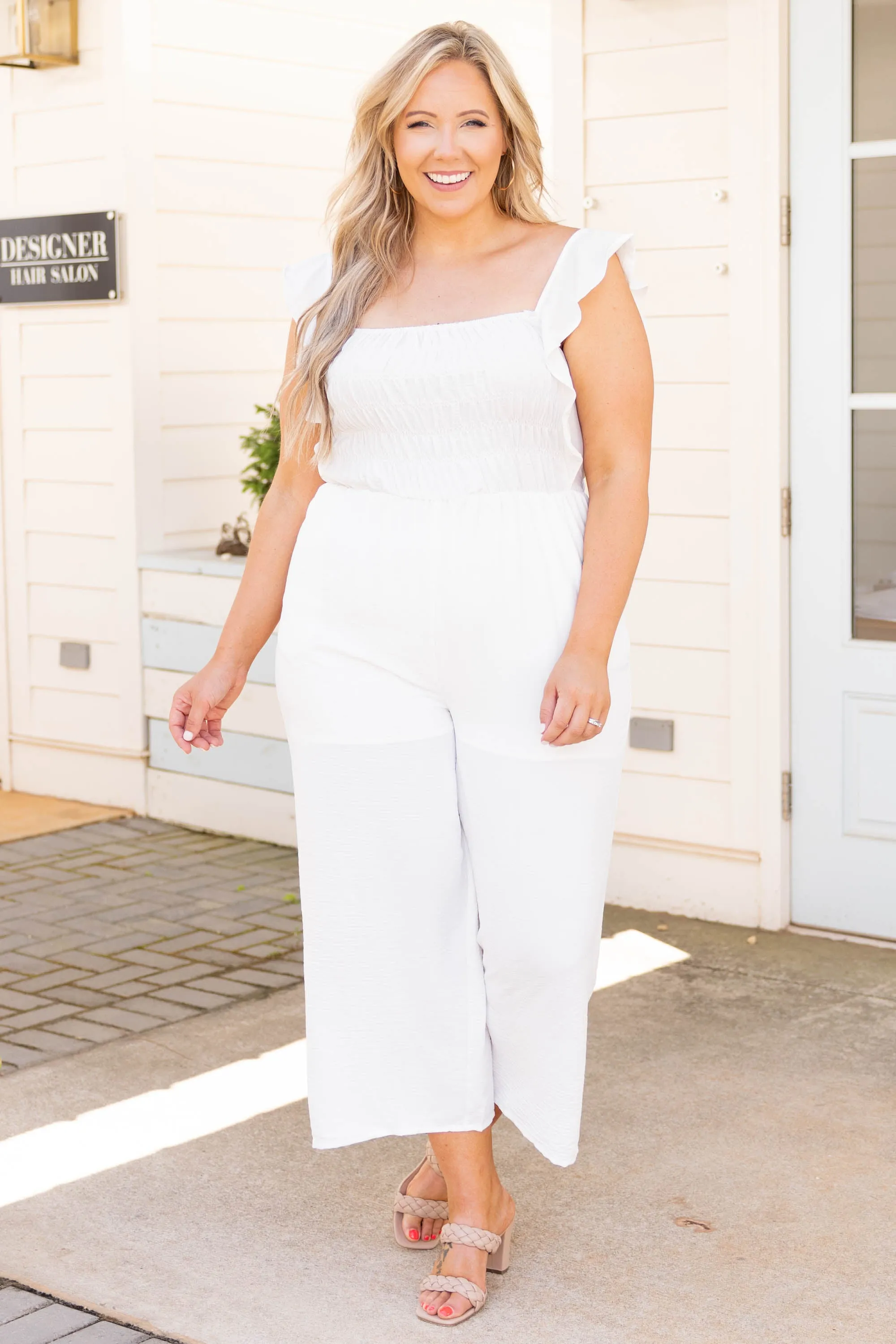 Stylish Princess Jumpsuit, Off White