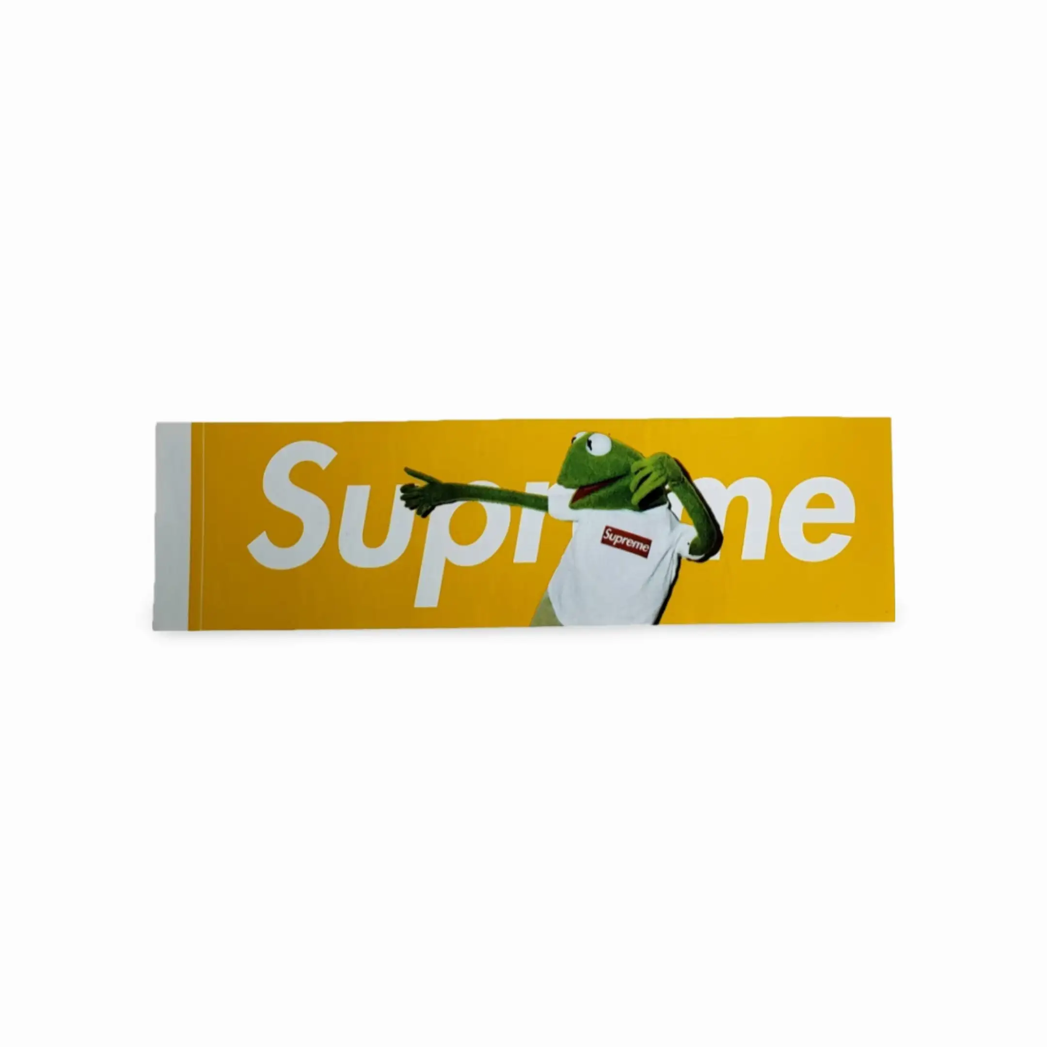 Supreme Sticker 'Box Logo Kermit The Frog' Yellow 2008