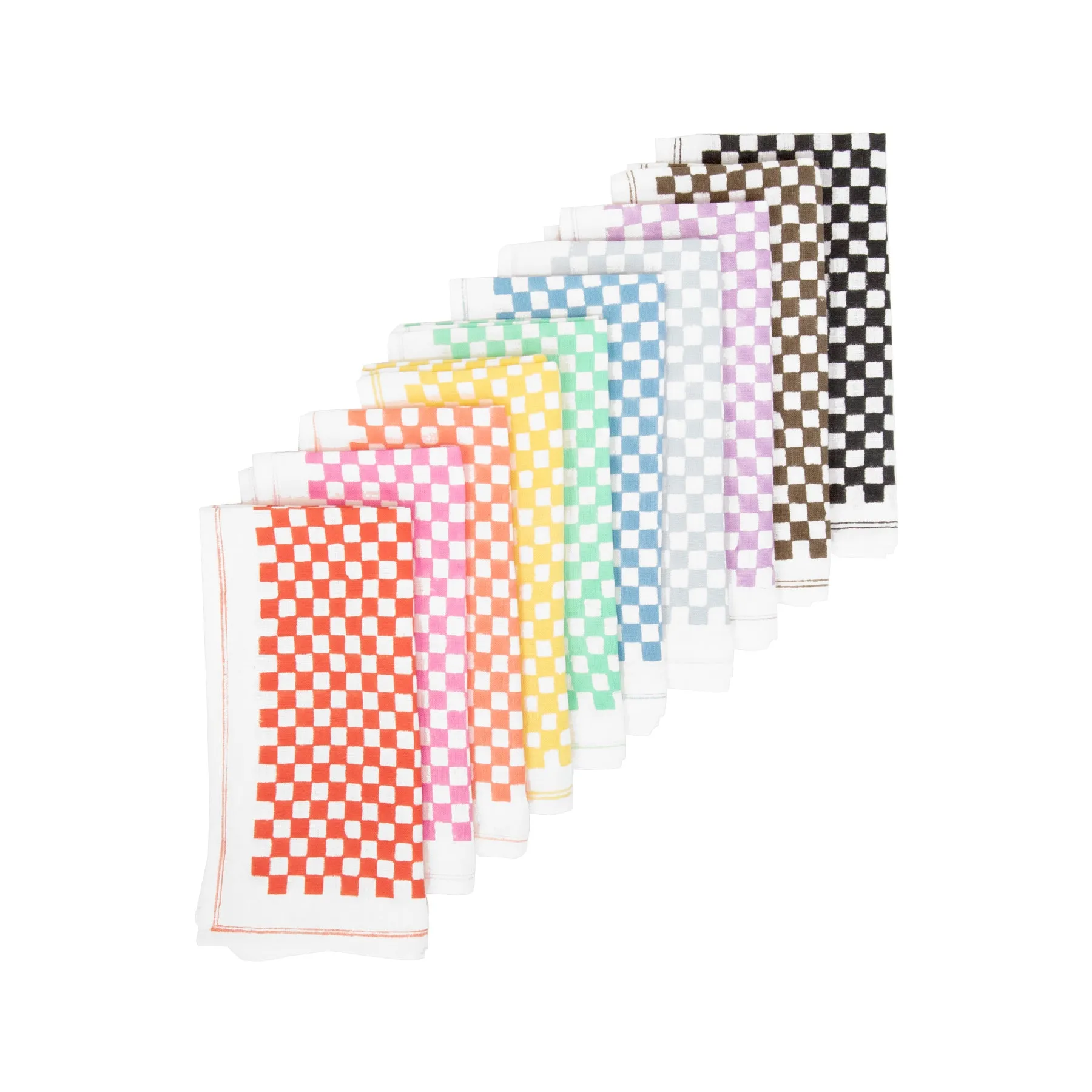 The Punk Picnic Napkin, Set of 10 - Rainbow / Linen