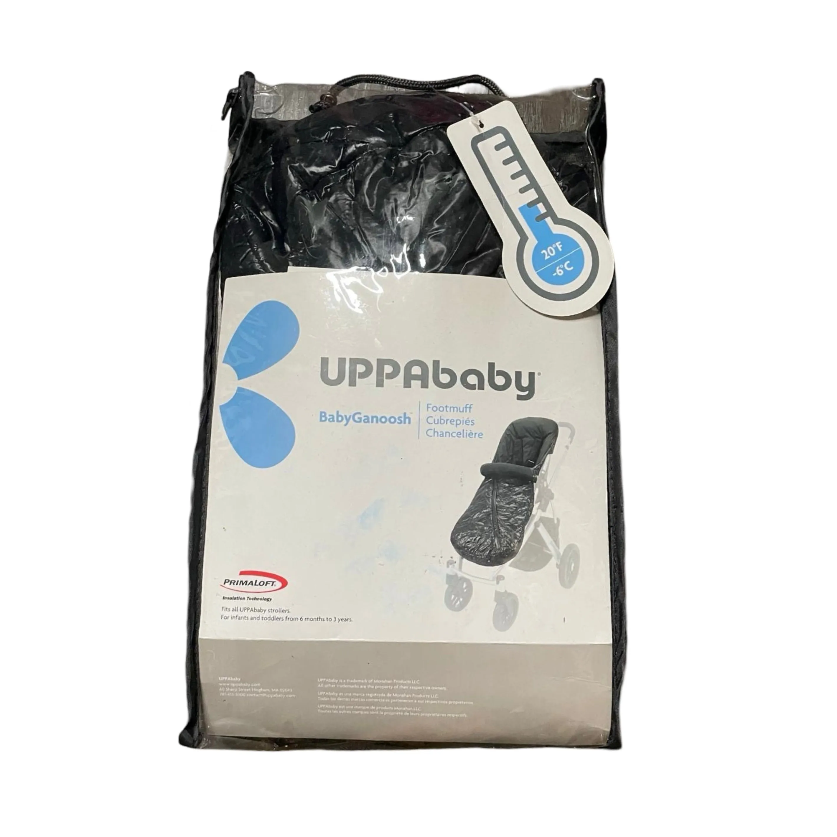 UPPAbaby Lightweight Baby Ganoosh Metallic Black Footmuff