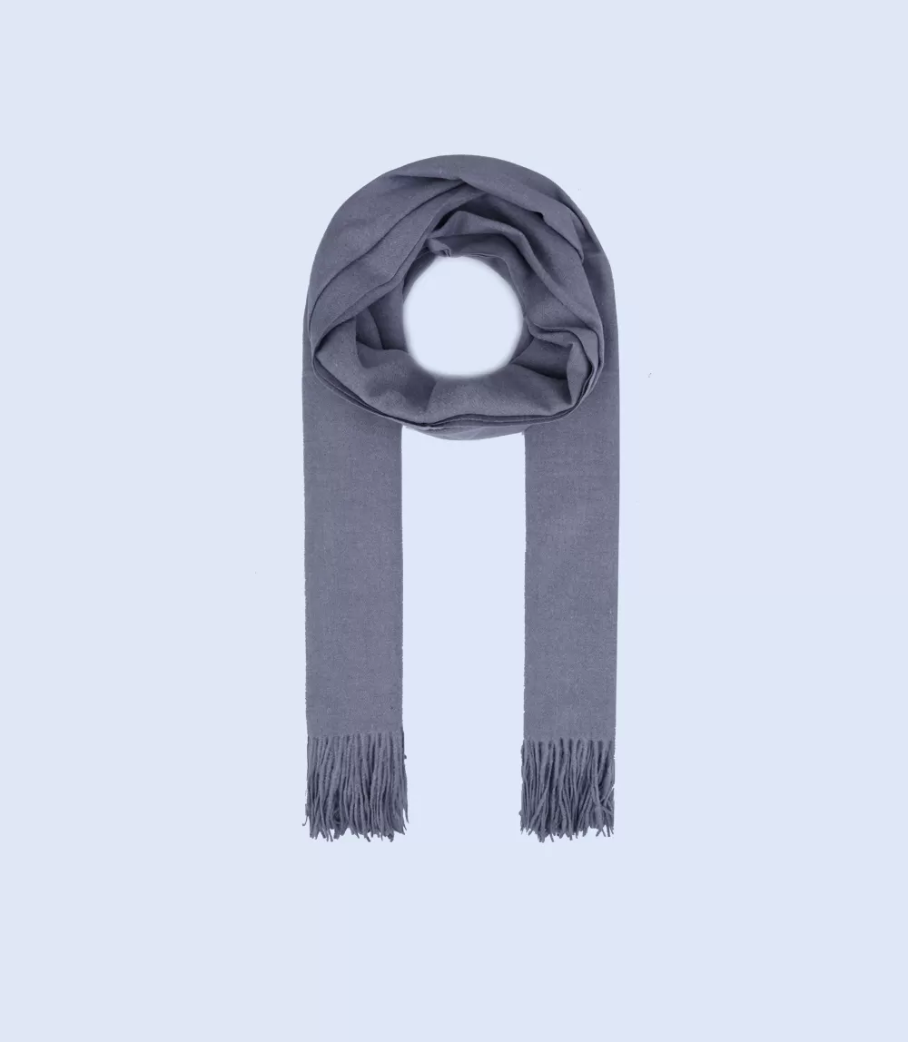 WA1219-GREY-Scarf For Women