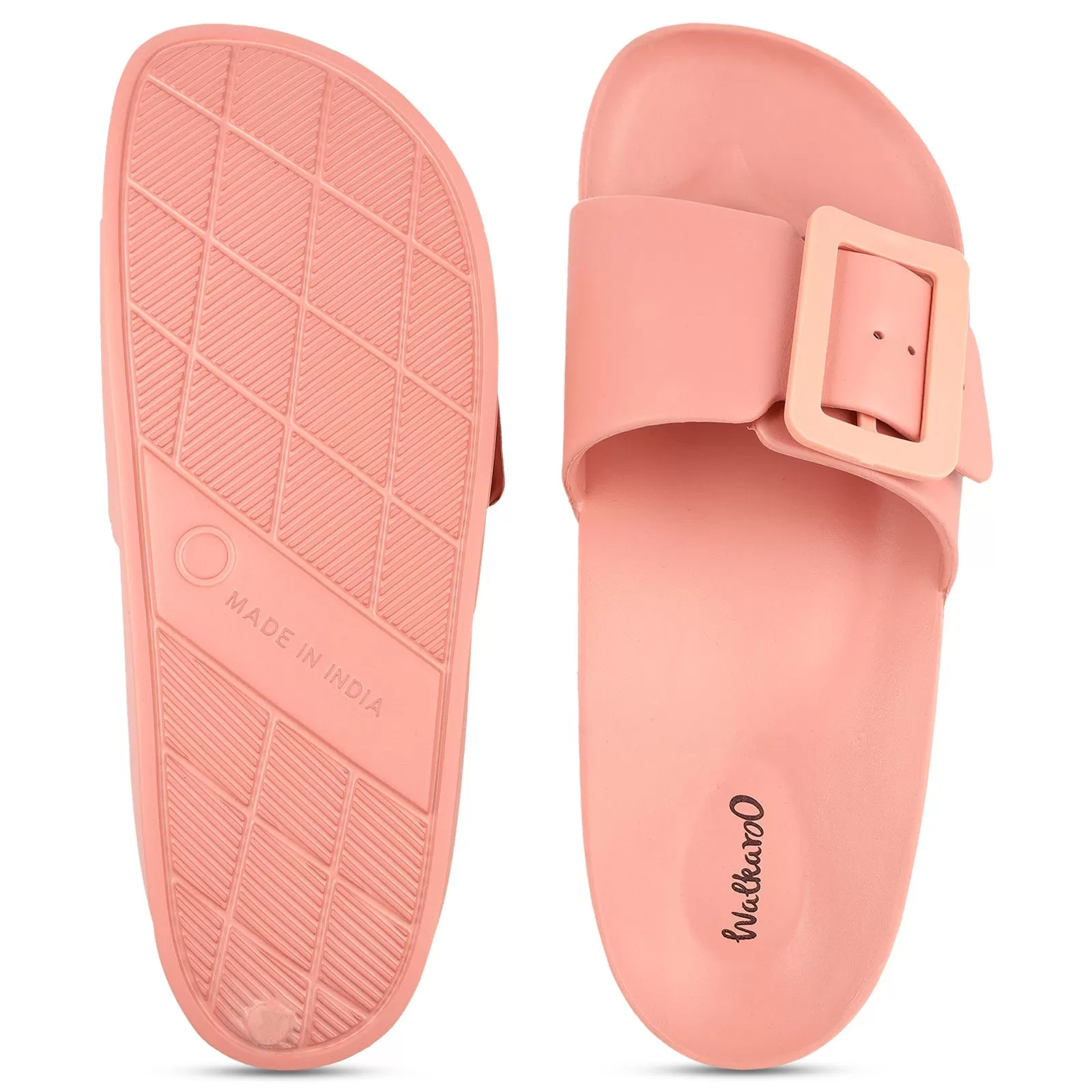 Walkaroo Womens Flip Flop  - WC4288 Peach