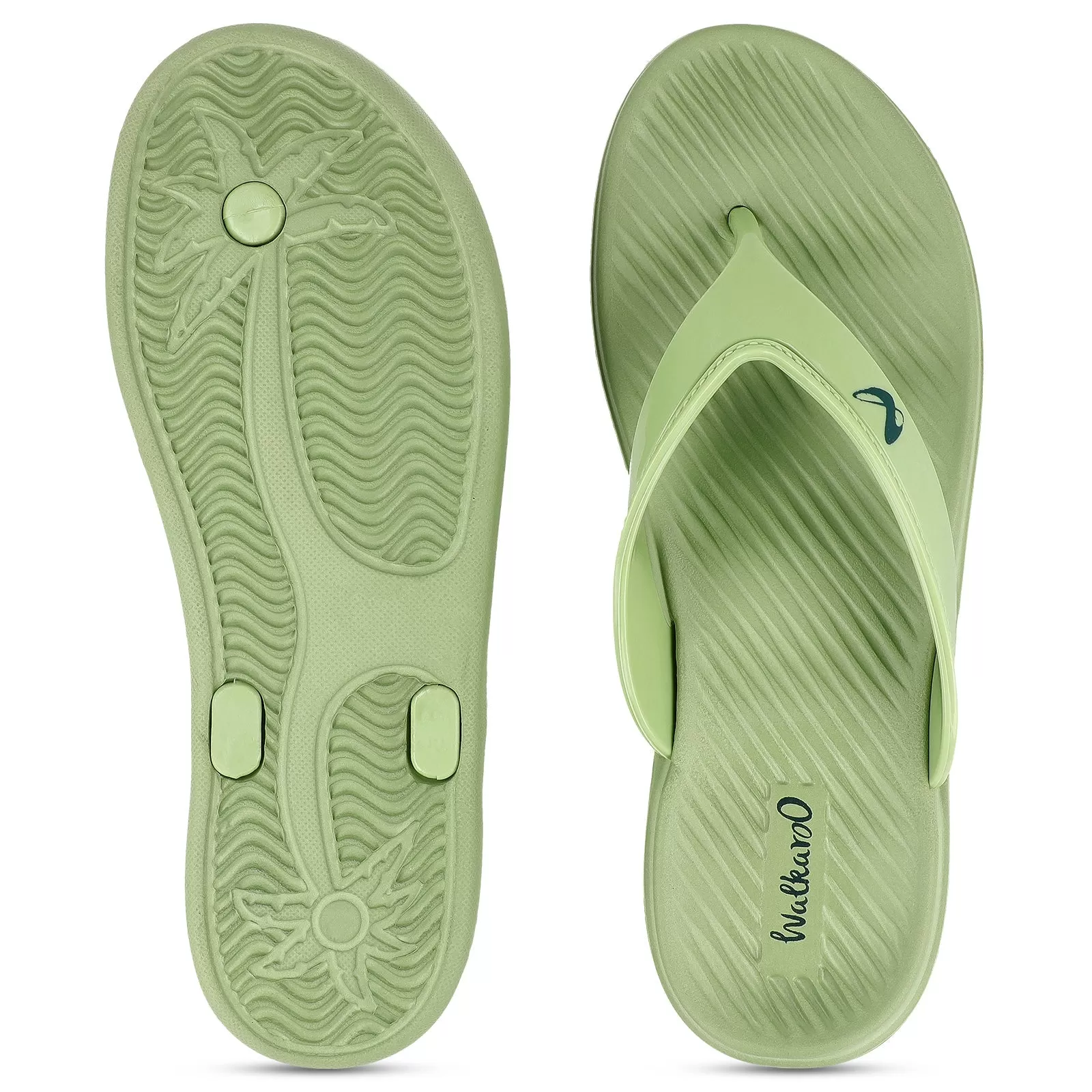 Walkaroo Womens Flip Flop  - WC4292 Olive