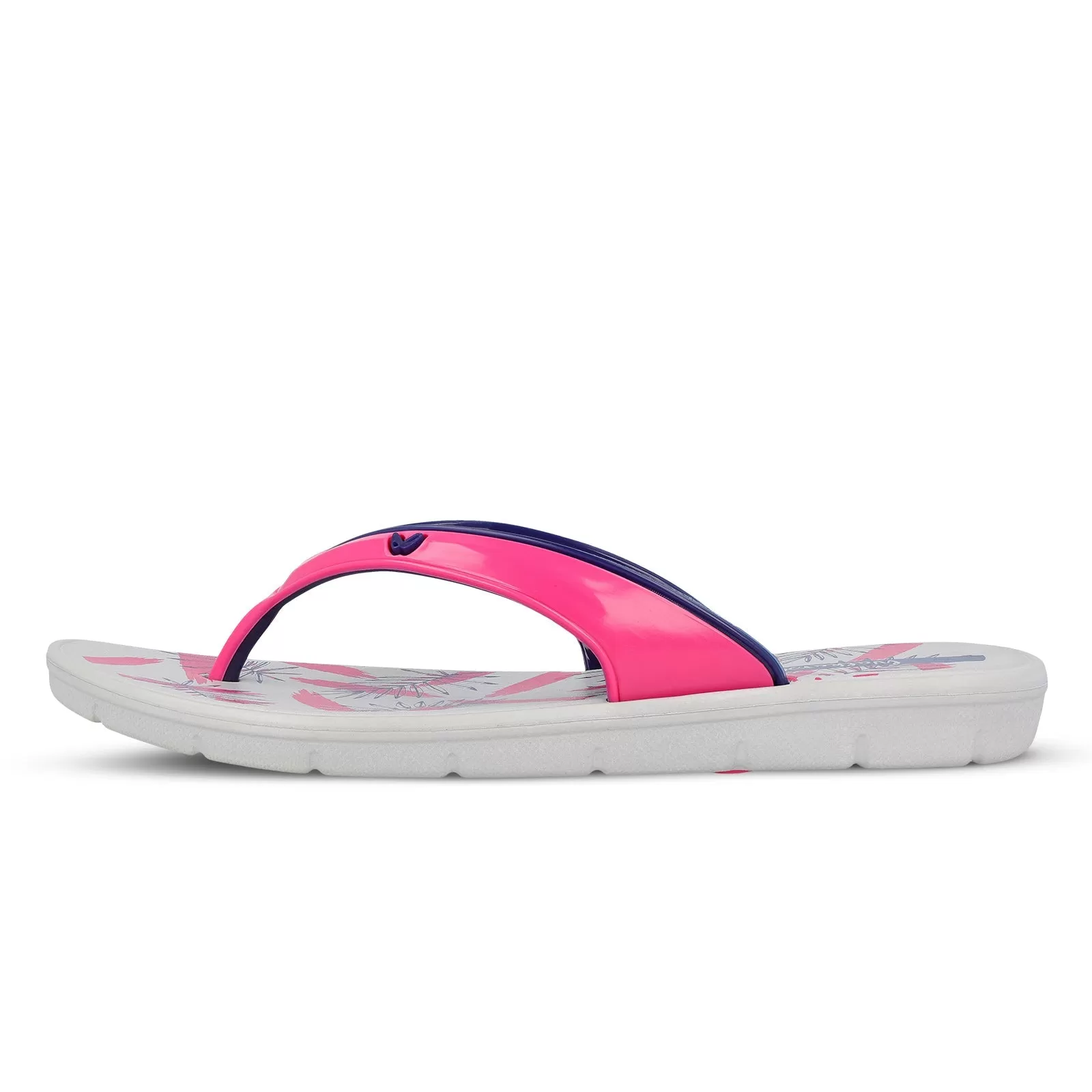 Walkaroo Womens Flip Flop  - WC4857 Grey Pink