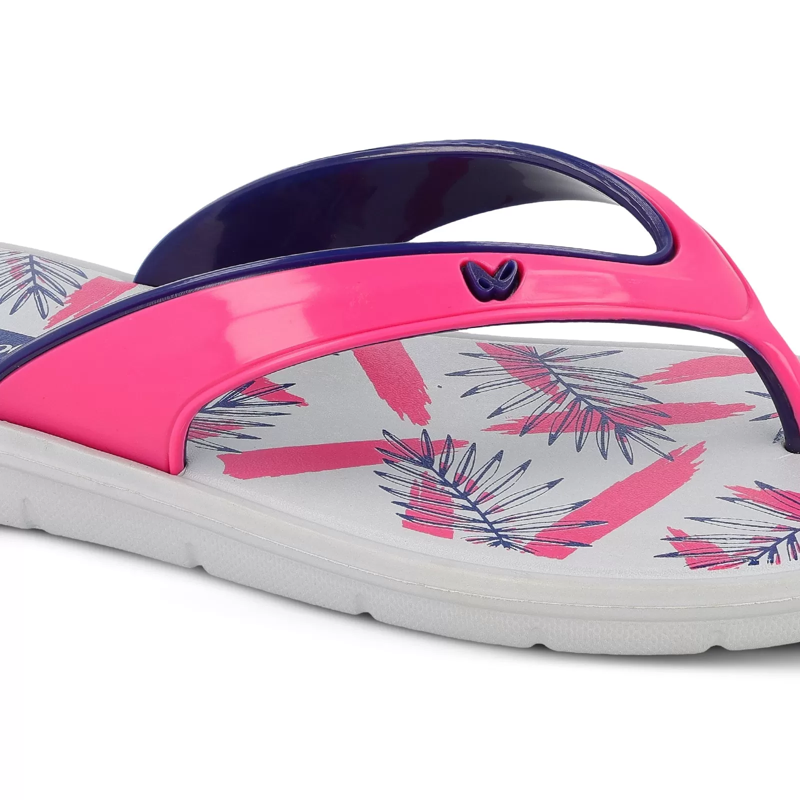 Walkaroo Womens Flip Flop  - WC4857 Grey Pink