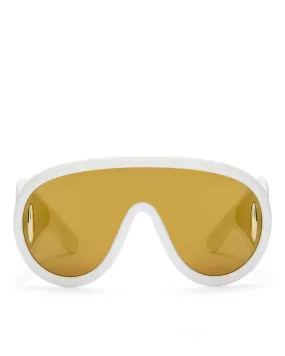 Wave Mask Sunglasses in Khaki