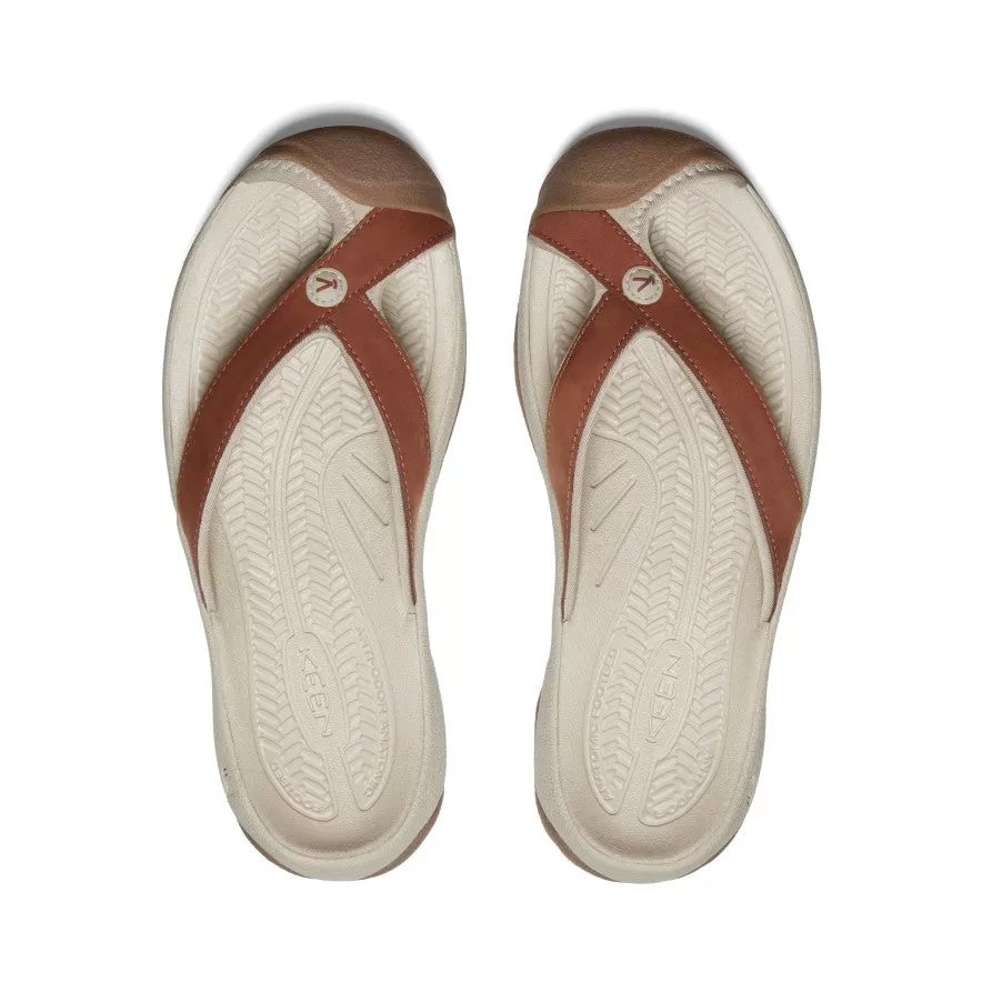 Women's Waimea Leather Flip-Flop  |  Sorrel Horse/Plaza Taupe